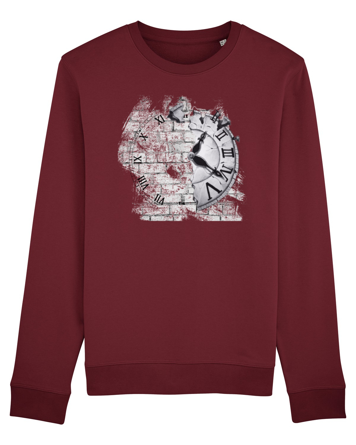 Bluză mânecă lungă Unisex Rise Burgundy