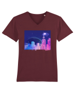 Purple Dream  Tricou mânecă scurtă guler V Bărbat Presenter