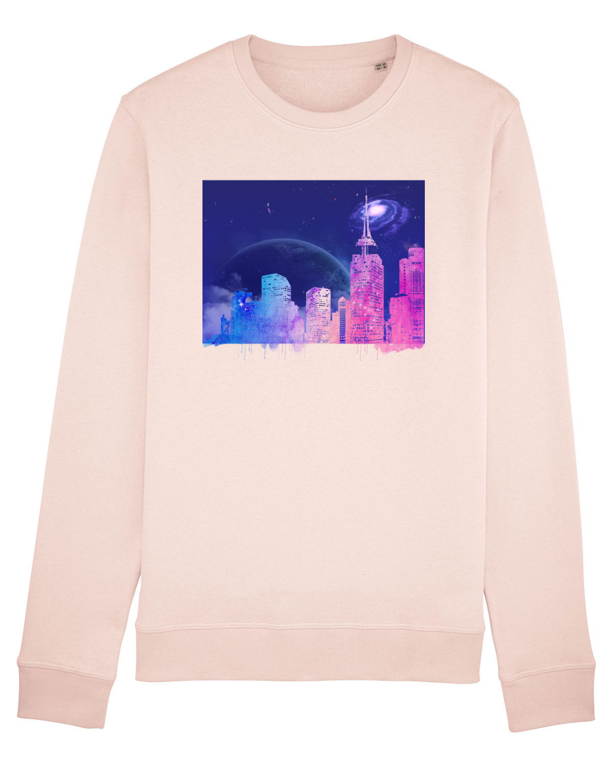 Bluză mânecă lungă Unisex Rise Candy Pink