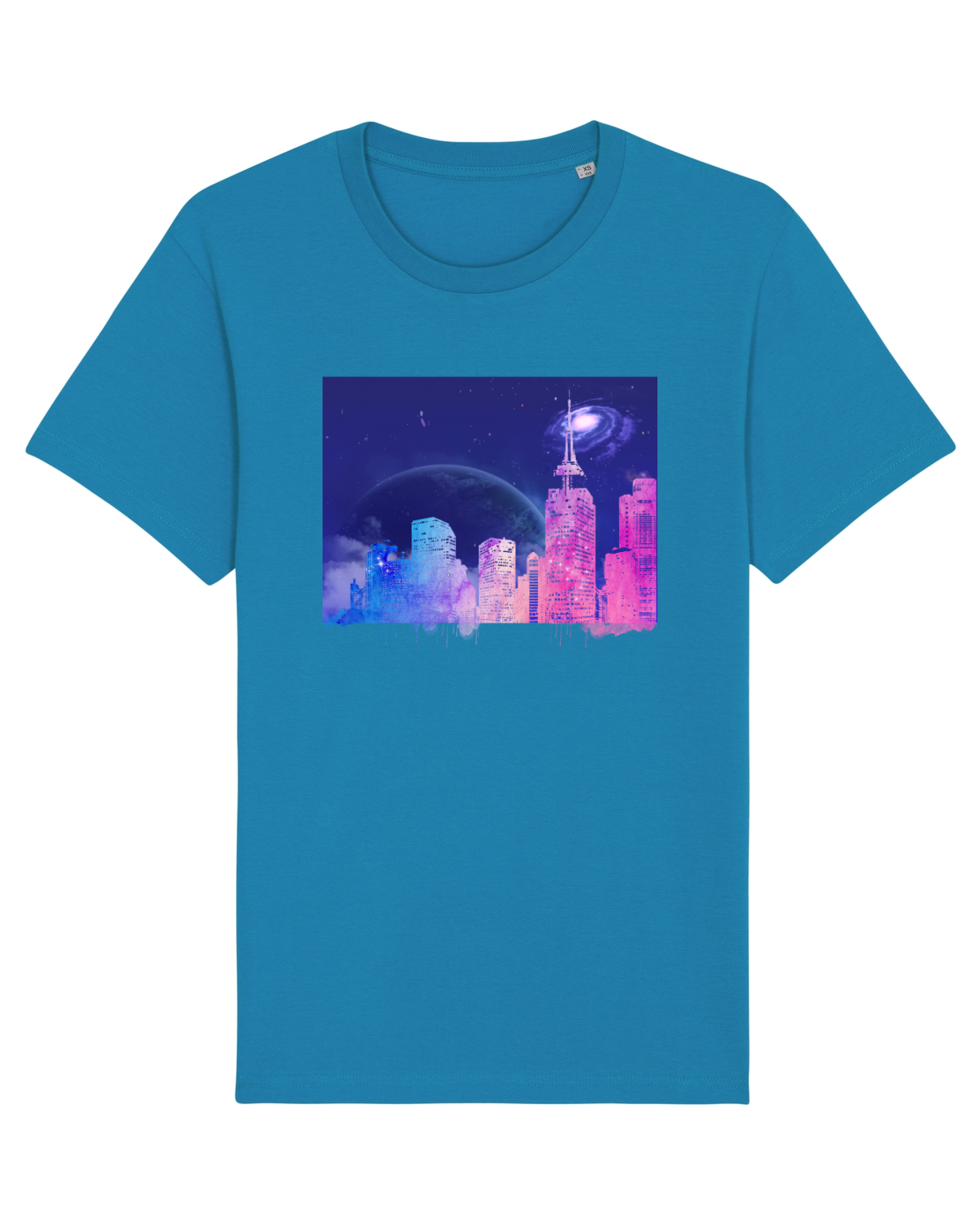 Tricou mânecă scurtă Unisex Rocker Azur