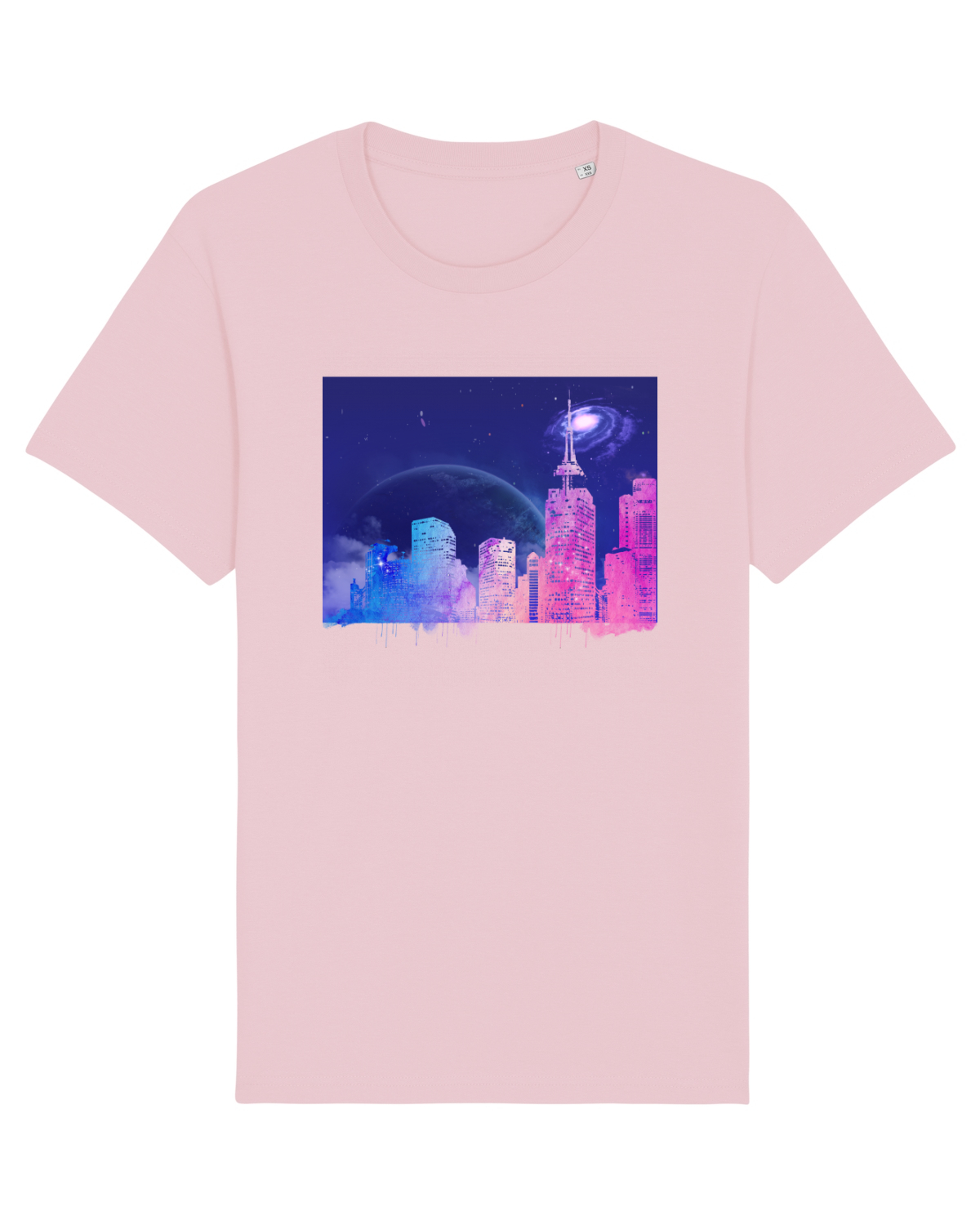 Tricou mânecă scurtă Unisex Rocker Cotton Pink