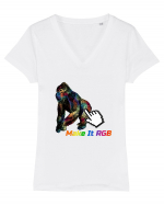 Make It RGB mark 2 Tricou mânecă scurtă guler V Damă Evoker