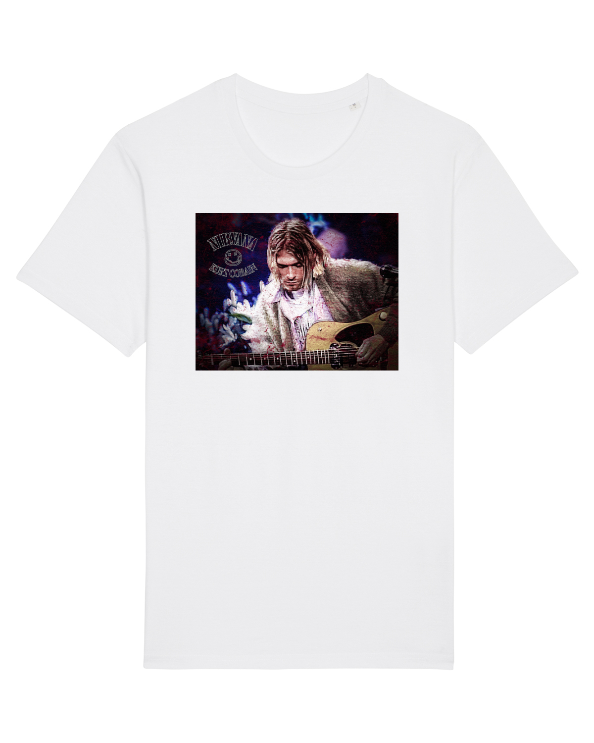Tricou mânecă scurtă Unisex Rocker White