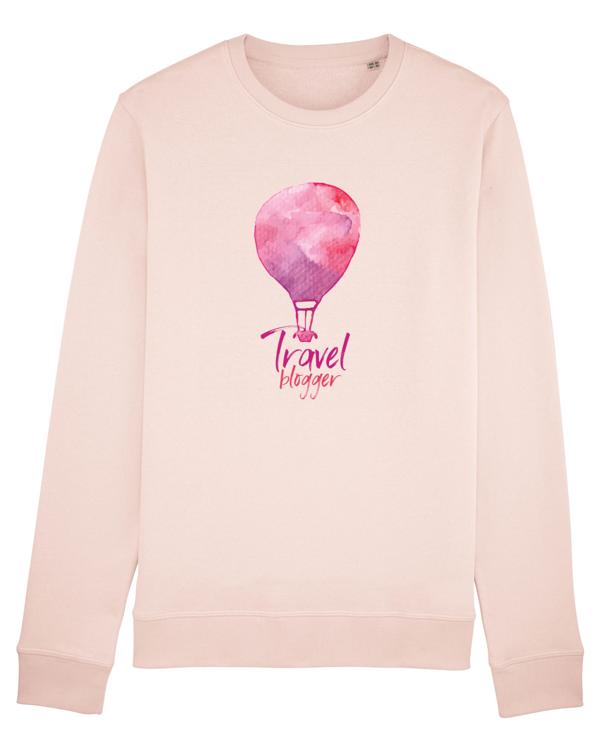 Bluză mânecă lungă Unisex Rise Candy Pink