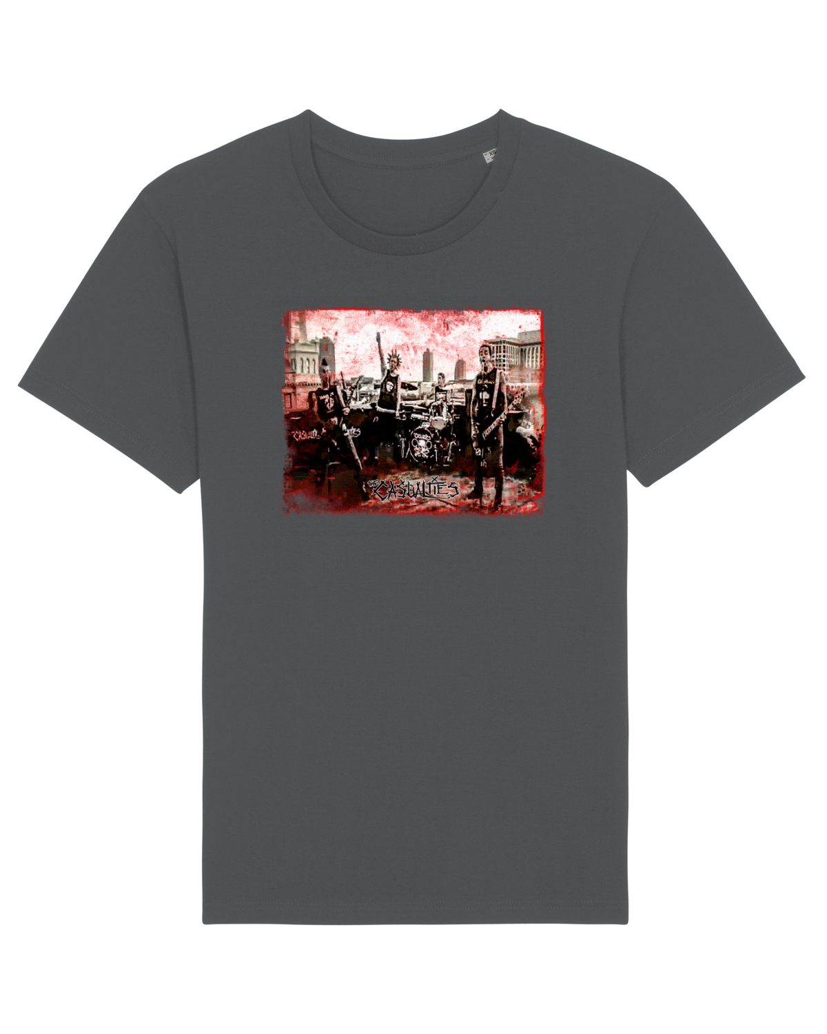 Tricou mânecă scurtă Unisex Rocker Anthracite