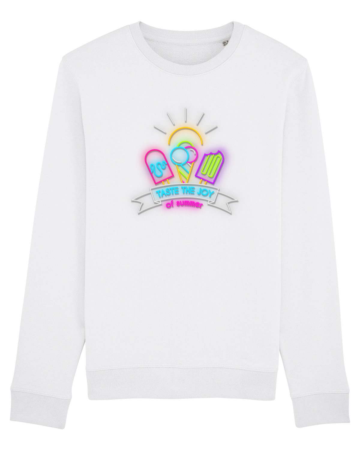 Bluză mânecă lungă Unisex Rise White