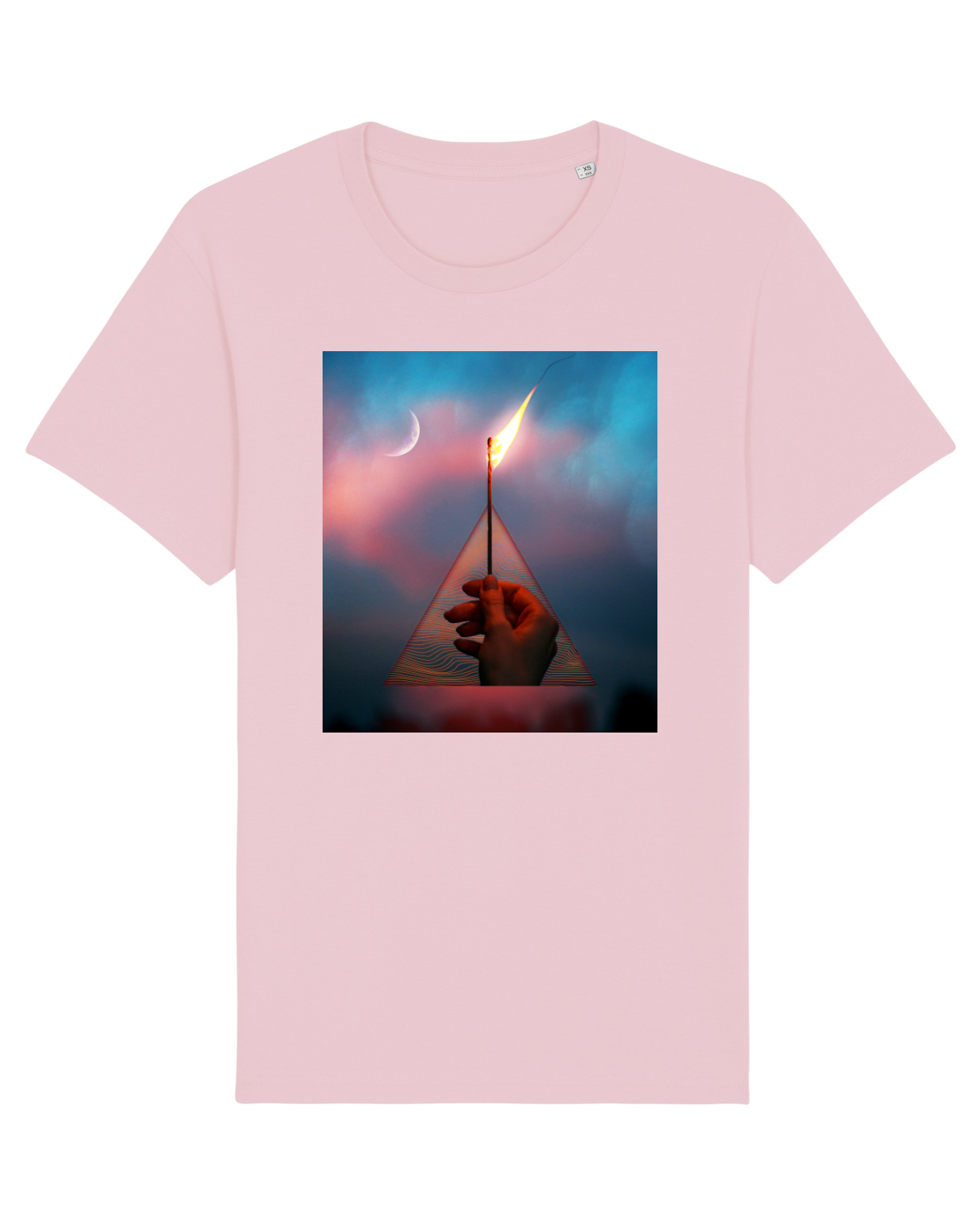 Tricou mânecă scurtă Unisex Rocker Cotton Pink