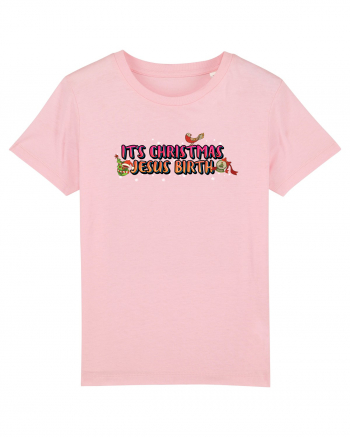 It's Christmas Jesus Birth Cotton Pink