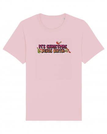 It's Christmas Jesus Birth Cotton Pink