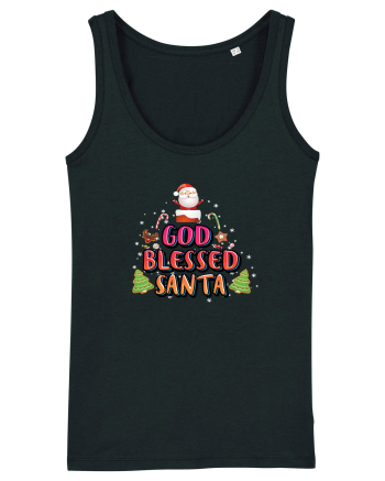 God Blessed Santa Black