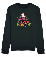 God Blessed Santa Bluză mânecă lungă Unisex Rise