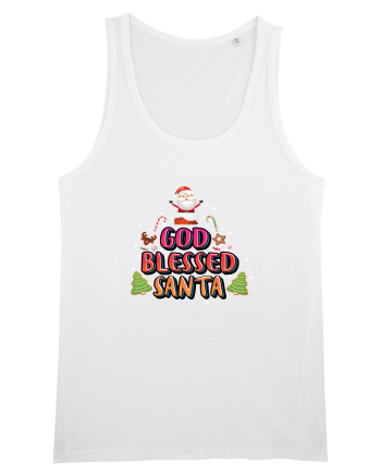 God Blessed Santa White
