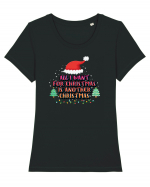 All I Want For Christmas Is Another Christmas Tricou mânecă scurtă guler larg fitted Damă Expresser