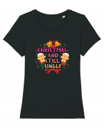 Christmas And Still Single Tricou mânecă scurtă guler larg fitted Damă Expresser