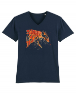 Molten Tiger  Tricou mânecă scurtă guler V Bărbat Presenter