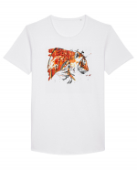 Molten Tiger  Tricou mânecă scurtă guler larg Bărbat Skater