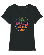 The Most Expected Holiday Tricou mânecă scurtă guler larg fitted Damă Expresser