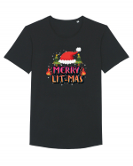 Merry Lit-Mas Tricou mânecă scurtă guler larg Bărbat Skater