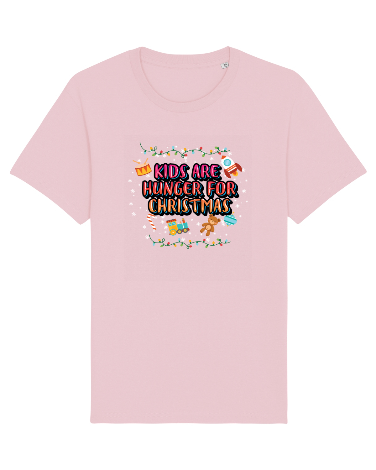 Tricou mânecă scurtă Unisex Rocker Cotton Pink