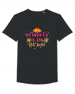 Reindeer Is On Da Way Tricou mânecă scurtă guler larg Bărbat Skater