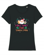 Can't Wait For Christmas Tricou mânecă scurtă guler larg fitted Damă Expresser