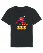 Santa Is Coming To Da Hood Tricou mânecă scurtă Unisex Rocker