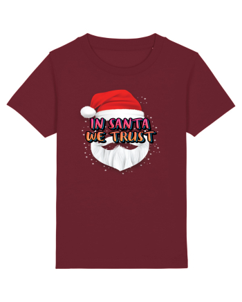 In Santa We Trust Burgundy