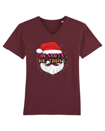 In Santa We Trust Burgundy