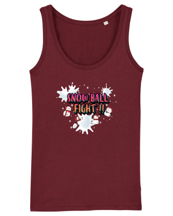 Snow Ball Fight Burgundy
