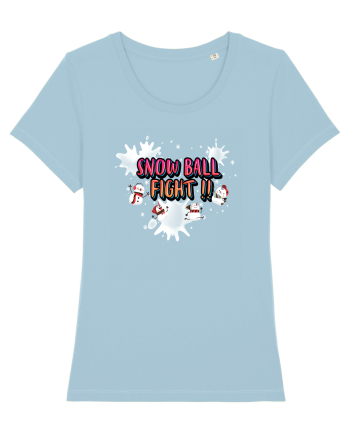 Snow Ball Fight Sky Blue