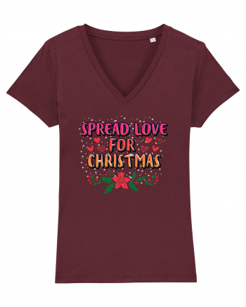 Spread Love For Christmas Burgundy