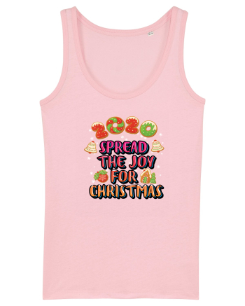 Spread The Joy For Christmas Cotton Pink