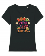 Spread The Joy For Christmas Tricou mânecă scurtă guler larg fitted Damă Expresser