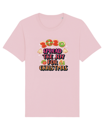 Spread The Joy For Christmas Cotton Pink