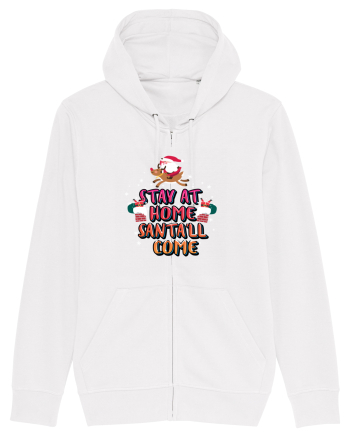 Stay At Home Santa'll Come White