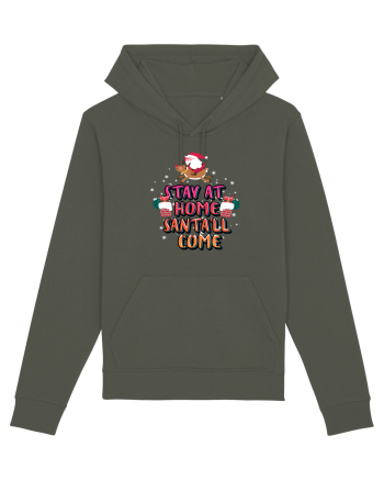 Stay At Home Santa'll Come Khaki