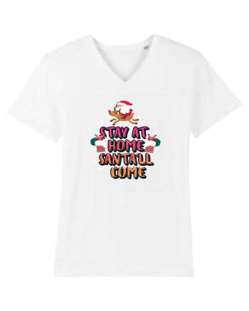 Stay At Home Santa'll Come White