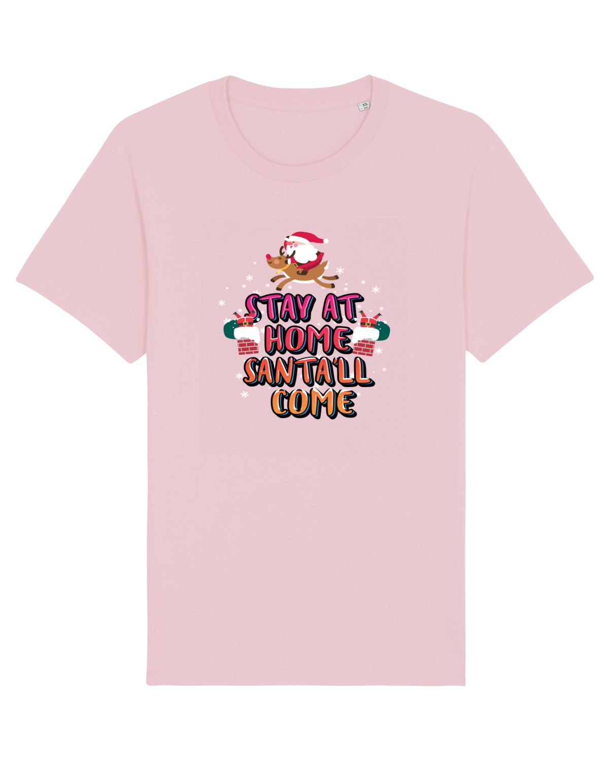 Tricou mânecă scurtă Unisex Rocker Cotton Pink