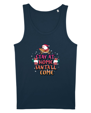 Stay At Home Santa'll Come Navy