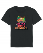 Here's Comes Reindeer Tricou mânecă scurtă Unisex Rocker