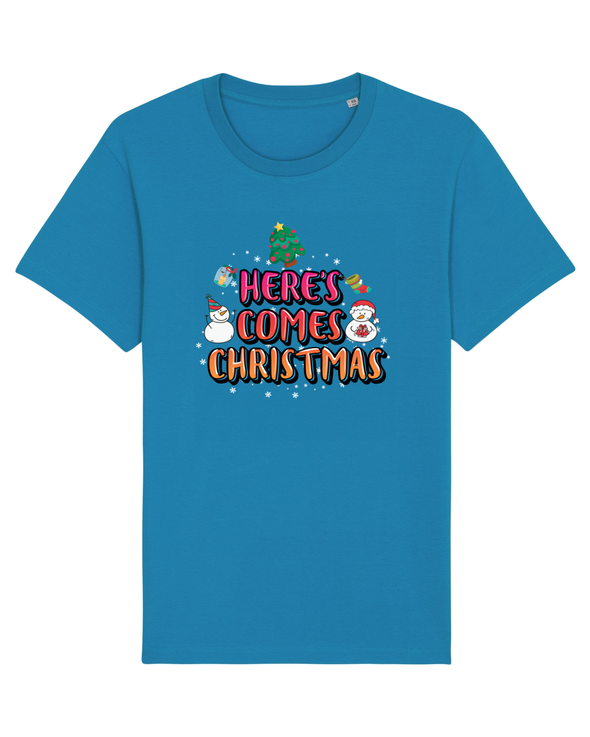 Tricou mânecă scurtă Unisex Rocker Azur