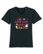 Good Guys Loves Santa Tricou mânecă scurtă guler V Bărbat Presenter