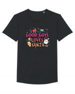 Good Guys Loves Santa Tricou mânecă scurtă guler larg Bărbat Skater