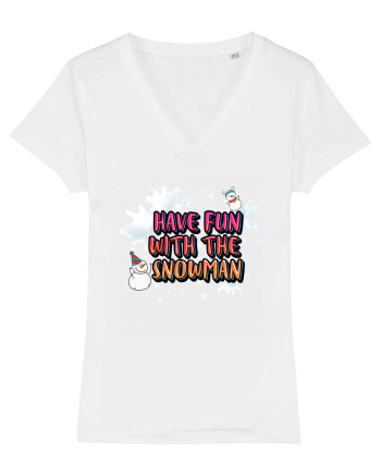 Have Fun With The Snowman White