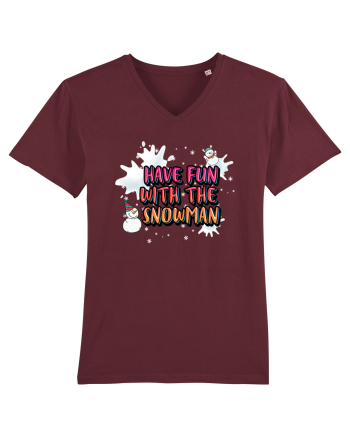 Have Fun With The Snowman Burgundy