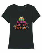 Goblin Got No Cheating Tricou mânecă scurtă guler larg fitted Damă Expresser