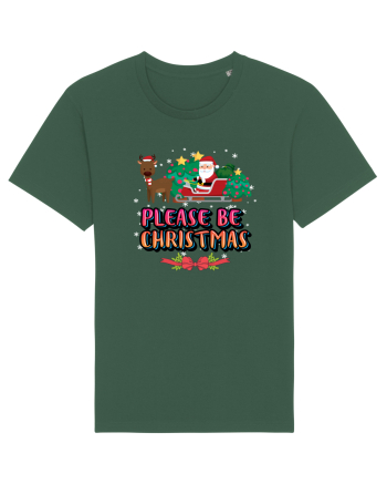 Please Be Christmas Bottle Green