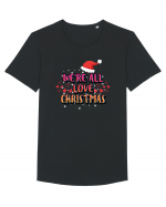 We're All Love Christmas Tricou mânecă scurtă guler larg Bărbat Skater