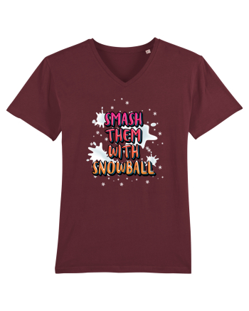 Smash Them With Snowball Burgundy