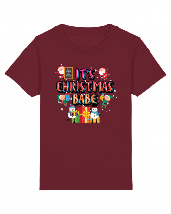 It's Christmas Babe Burgundy